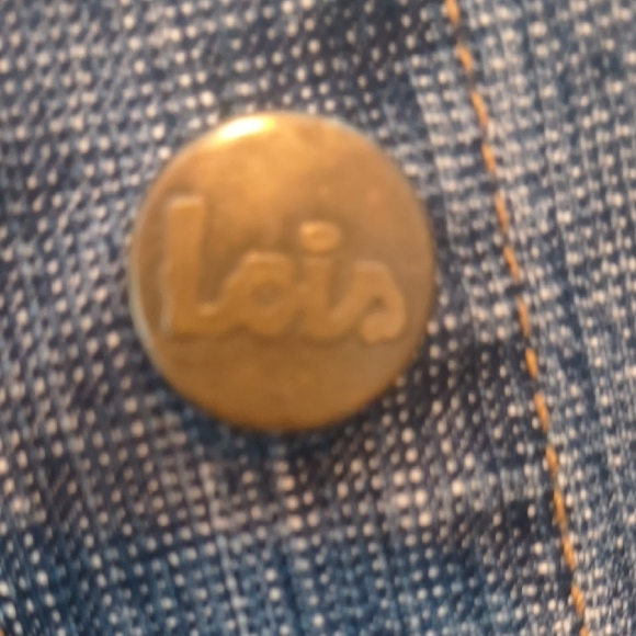 Vintage Lois Jeans Authentic Denim Jean Jacket - Womens Medium - Picture 4 of 12